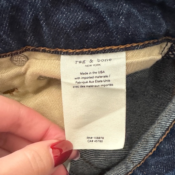 Rag & Bone Alex High Rise Straight Jeans - Picture 7 of 8